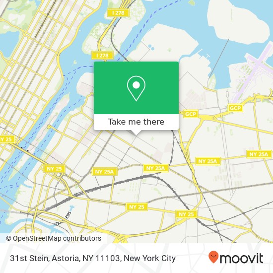 Mapa de 31st Stein, Astoria, NY 11103