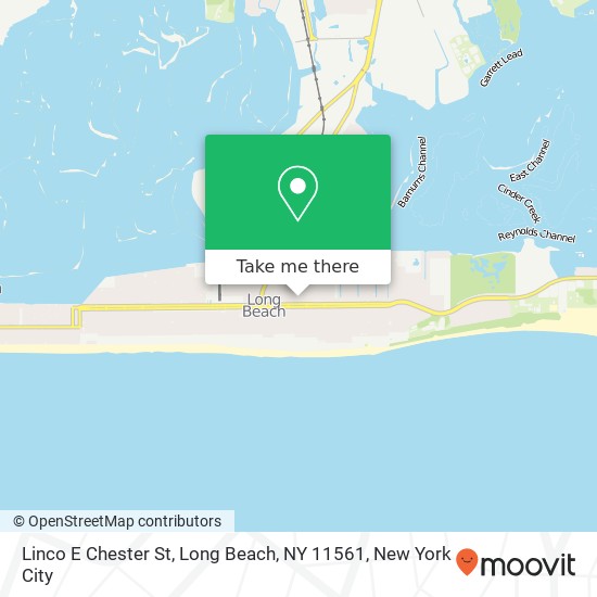 Mapa de Linco E Chester St, Long Beach, NY 11561