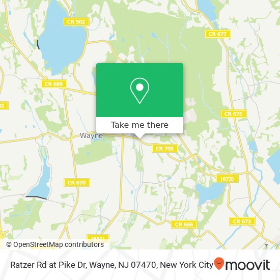 Mapa de Ratzer Rd at Pike Dr, Wayne, NJ 07470