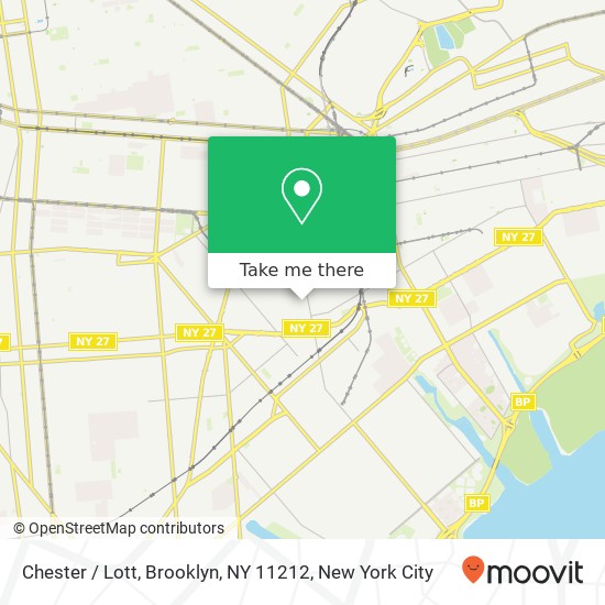 Mapa de Chester / Lott, Brooklyn, NY 11212