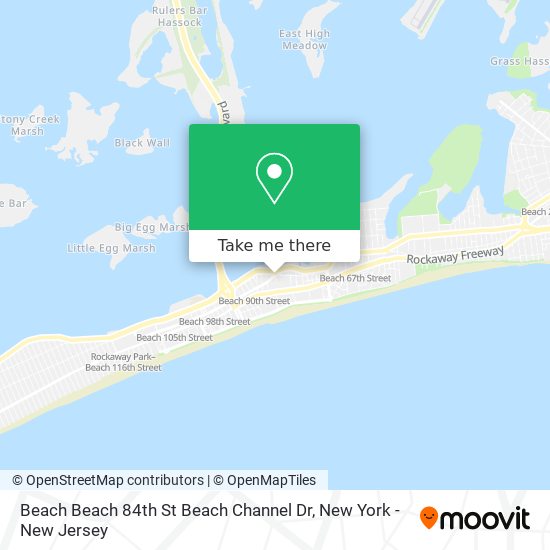 Beach Beach 84th St Beach Channel Dr map