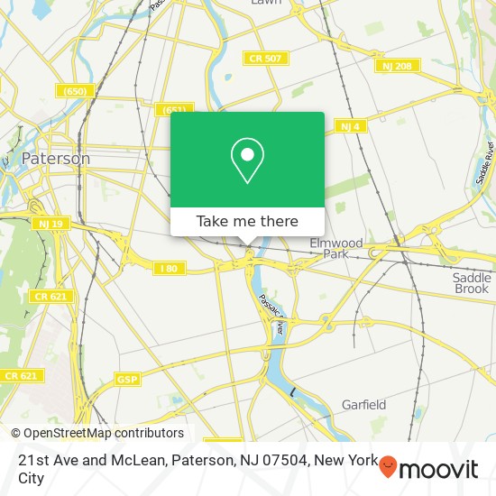 Mapa de 21st Ave and McLean, Paterson, NJ 07504