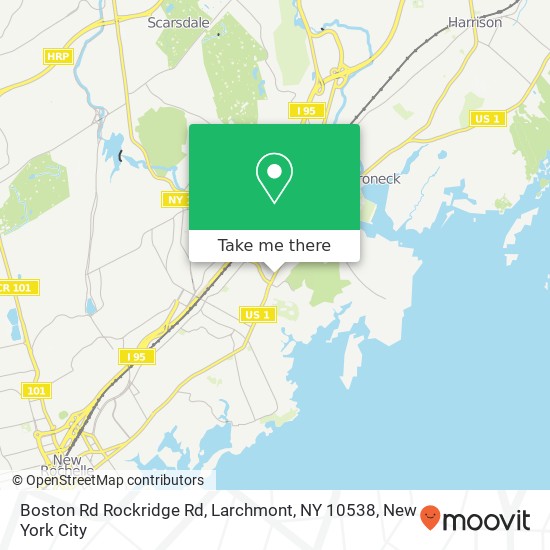 Boston Rd Rockridge Rd, Larchmont, NY 10538 map