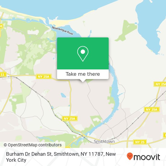 Mapa de Burham Dr Dehan St, Smithtown, NY 11787