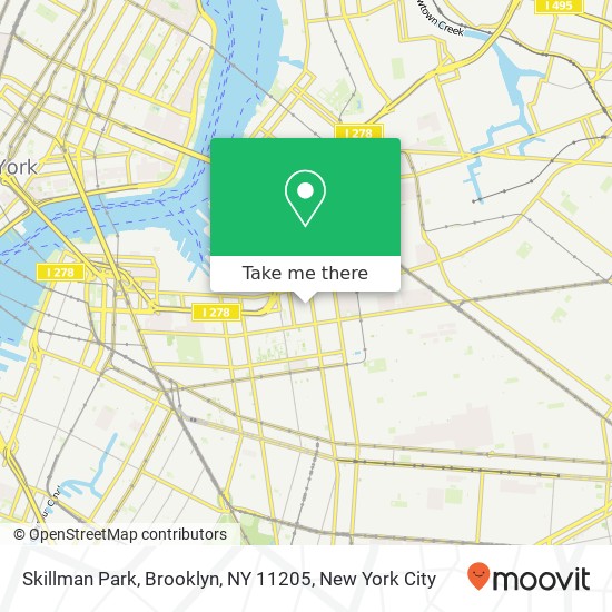 Mapa de Skillman Park, Brooklyn, NY 11205