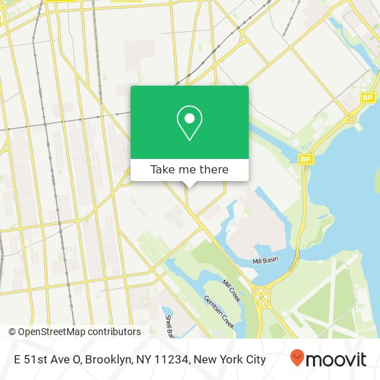 Mapa de E 51st Ave O, Brooklyn, NY 11234