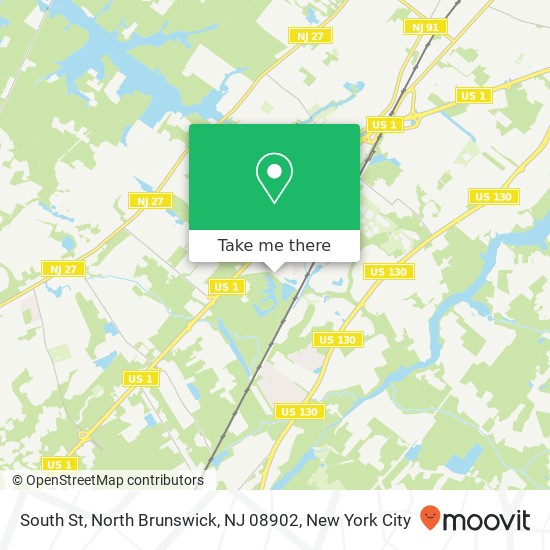 Mapa de South St, North Brunswick, NJ 08902