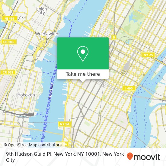 9th Hudson Guild Pl, New York, NY 10001 map