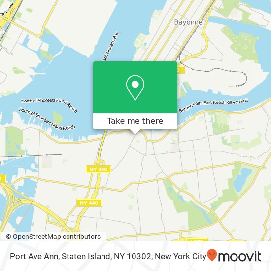 Port Ave Ann, Staten Island, NY 10302 map