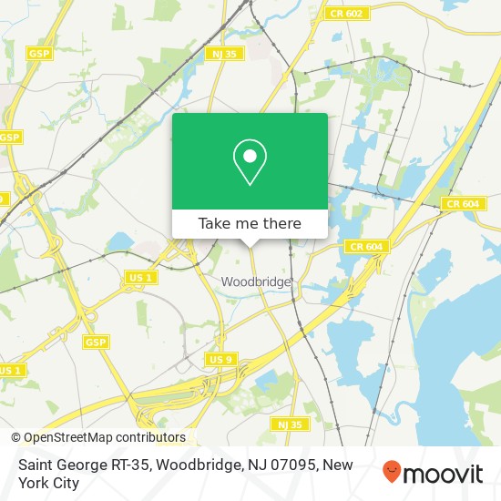 Saint George RT-35, Woodbridge, NJ 07095 map