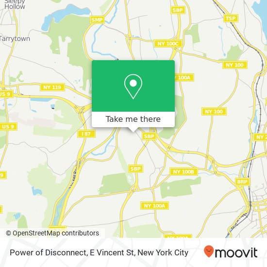 Power of Disconnect, E Vincent St map