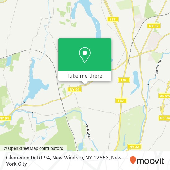 Mapa de Clemence Dr RT-94, New Windsor, NY 12553