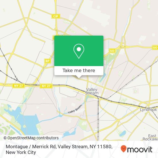 Montague / Merrick Rd, Valley Stream, NY 11580 map