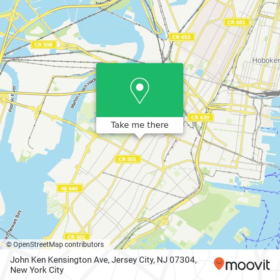 John Ken Kensington Ave, Jersey City, NJ 07304 map