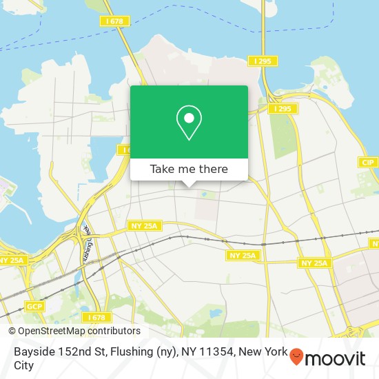 Mapa de Bayside 152nd St, Flushing (ny), NY 11354