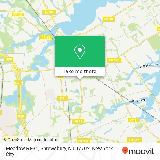 Mapa de Meadow RT-35, Shrewsbury, NJ 07702