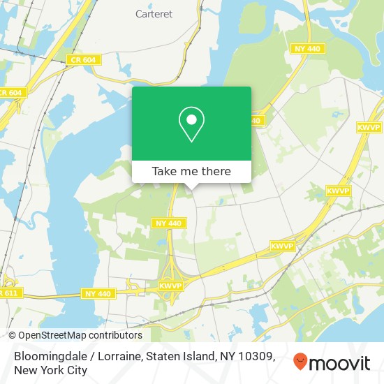 Mapa de Bloomingdale / Lorraine, Staten Island, NY 10309