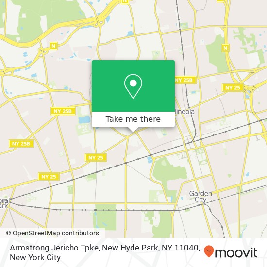 Mapa de Armstrong Jericho Tpke, New Hyde Park, NY 11040