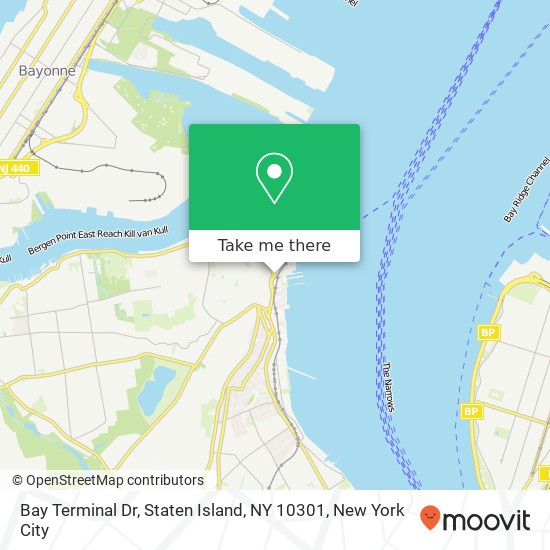 Mapa de Bay Terminal Dr, Staten Island, NY 10301