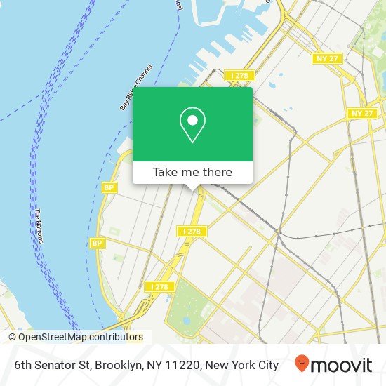 Mapa de 6th Senator St, Brooklyn, NY 11220
