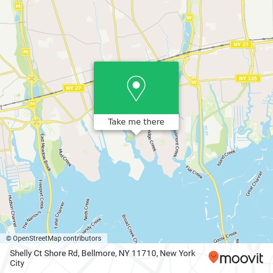 Shelly Ct Shore Rd, Bellmore, NY 11710 map