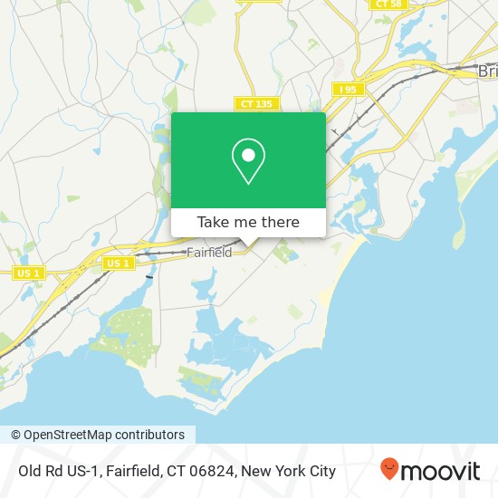 Old Rd US-1, Fairfield, CT 06824 map