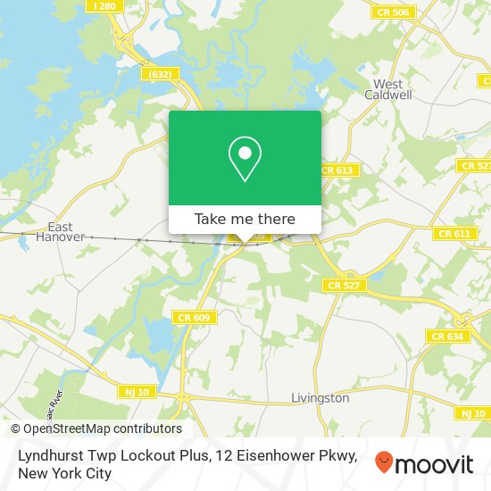 Lyndhurst Twp Lockout Plus, 12 Eisenhower Pkwy map