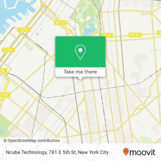 Mapa de Ncube Technology, 781 E 5th St