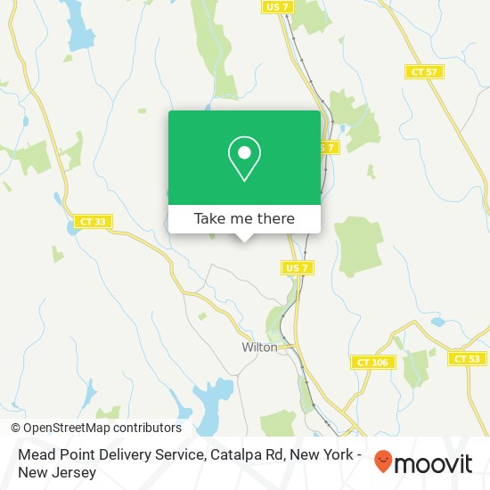 Mead Point Delivery Service, Catalpa Rd map