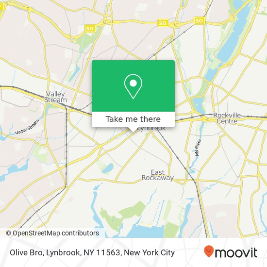 Mapa de Olive Bro, Lynbrook, NY 11563