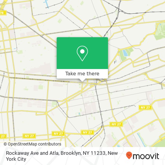 Rockaway Ave and Atla, Brooklyn, NY 11233 map