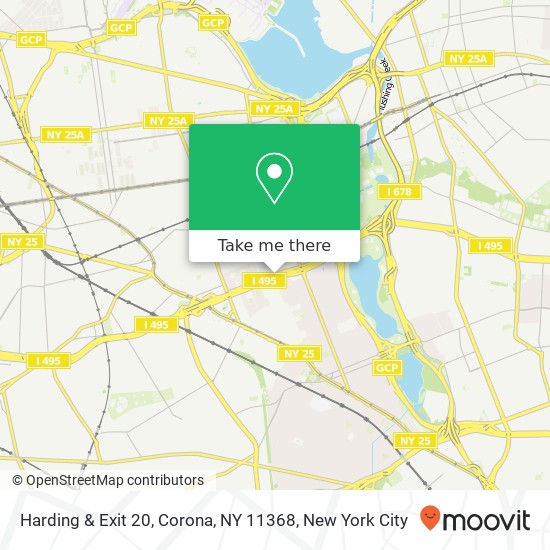 Mapa de Harding & Exit 20, Corona, NY 11368