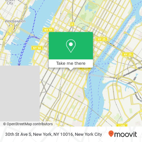 30th St Ave S, New York, NY 10016 map