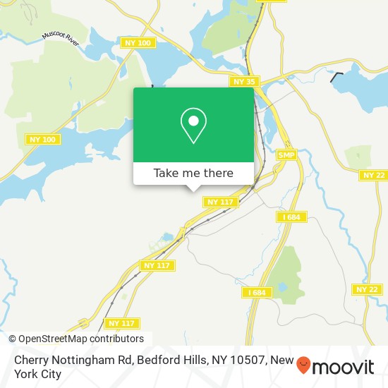 Mapa de Cherry Nottingham Rd, Bedford Hills, NY 10507