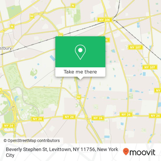 Mapa de Beverly Stephen St, Levittown, NY 11756