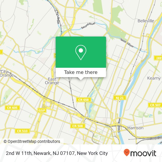 2nd W 11th, Newark, NJ 07107 map