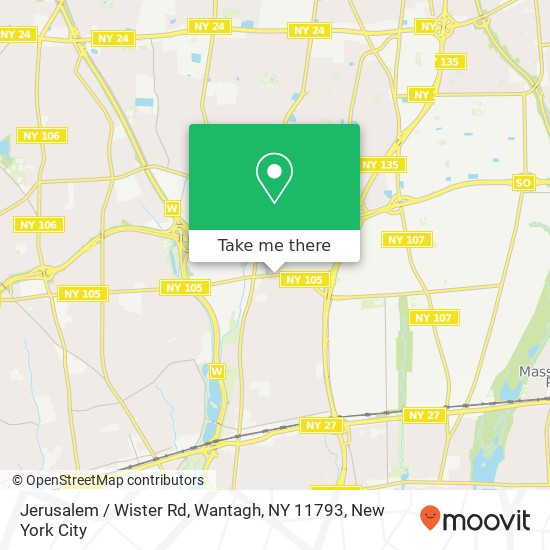 Jerusalem / Wister Rd, Wantagh, NY 11793 map