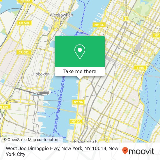 West Joe Dimaggio Hwy, New York, NY 10014 map