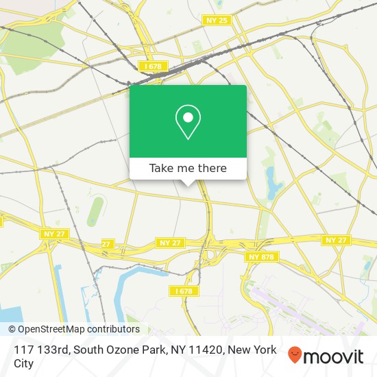 117 133rd, South Ozone Park, NY 11420 map