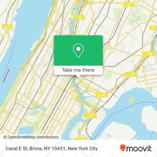 Canal E St, Bronx, NY 10451 map