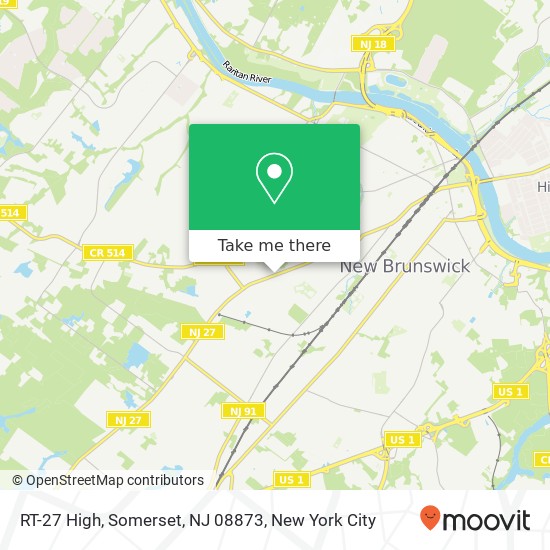 Mapa de RT-27 High, Somerset, NJ 08873