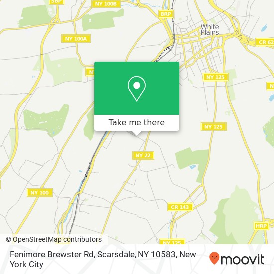 Mapa de Fenimore Brewster Rd, Scarsdale, NY 10583