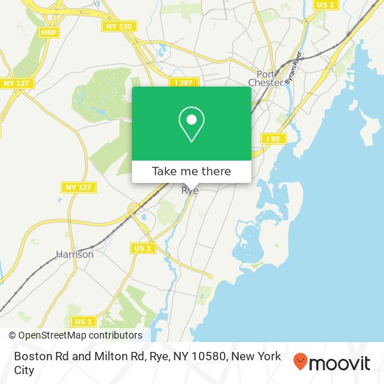 Boston Rd and Milton Rd, Rye, NY 10580 map