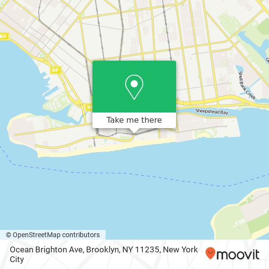 Ocean Brighton Ave, Brooklyn, NY 11235 map