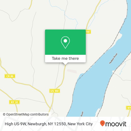 Mapa de High US-9W, Newburgh, NY 12550