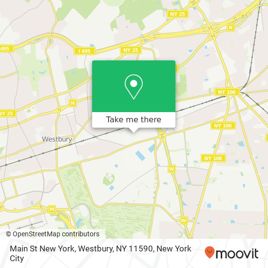 Mapa de Main St New York, Westbury, NY 11590