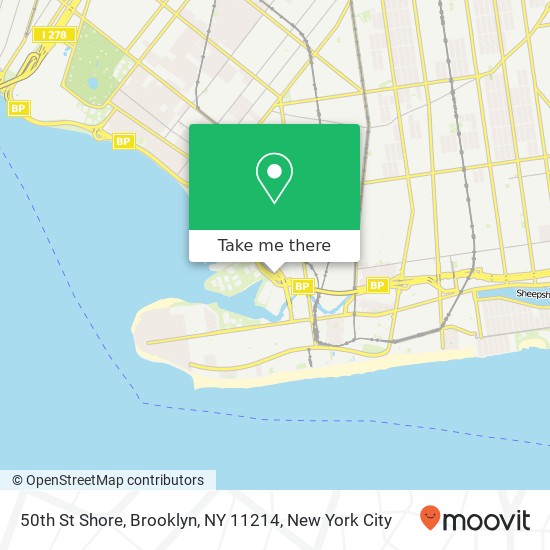 Mapa de 50th St Shore, Brooklyn, NY 11214