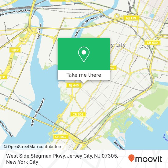 West Side Stegman Pkwy, Jersey City, NJ 07305 map