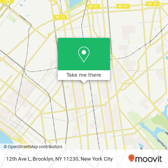 Mapa de 12th Ave L, Brooklyn, NY 11230