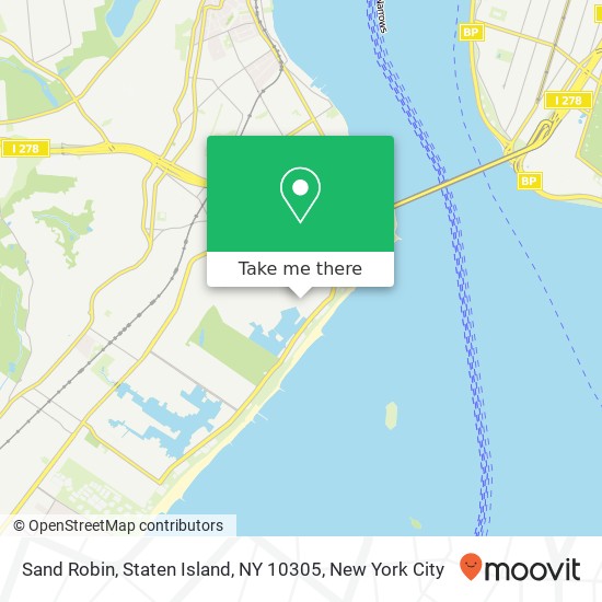 Mapa de Sand Robin, Staten Island, NY 10305